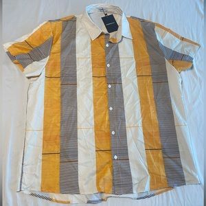 Hawalili 3XL Men’s Short Sleeve All over Pattern Shirt